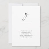 Chic + Einfache moderne Schrift Alphabetische Sitz (Vorderseite)