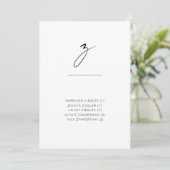 Chic + Einfache moderne Schrift Alphabetische Sitz (Stehend Vorderseite)