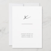 Chic + Einfache, moderne Skriptsprache Alphabetisc (Vorderseite)