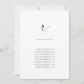 Chic + Einfache, moderne Skriptsprache Alphabetisc (Vorderseite)