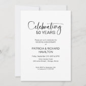 Chic Einladungen zum 50. Hochzeitstag (Vorderseite)