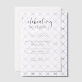 Chic Einladungen zum 50. Hochzeitstag (Versetzt (Einladung))