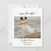 Chic einzigartig Moderne Elegant minimalistisch Save The Date (Vorderseite)