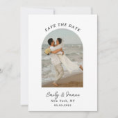 Chic einzigartig Moderne Elegant minimalistisch Save The Date (Vorderseite)