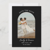 Chic einzigartig Moderne Elegant minimalistisch Save The Date (Vorderseite)