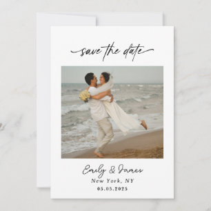 Chic einzigartig Moderne Elegante minimalistische Save The Date