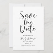 Chic einzigartig Modernes Elegantes minimalistisch Save The Date (Vorderseite)