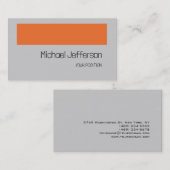 Chic Einzigartig Modernes Minimalistisches Schlich Visitenkarte (Vorne/Hinten)