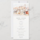 Chic El Paso Texas City Scape Wedding Programm (Vorderseite)