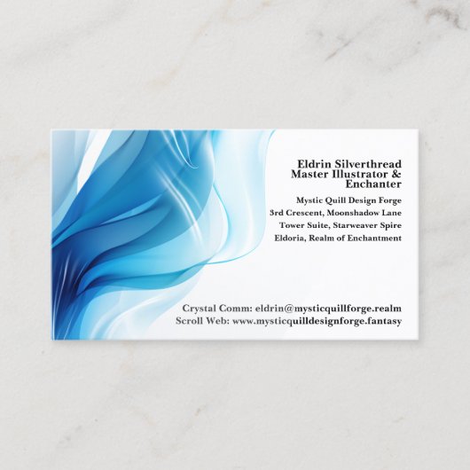 🌈 👩 "Chic Elegance" Berufliche Visitenkarte (Vorderseite)