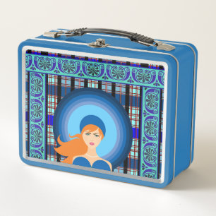 Chic Elegance Country Kariert Metall Brotdose