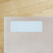 Chic Elegance Light Blue Rücksendeadresse