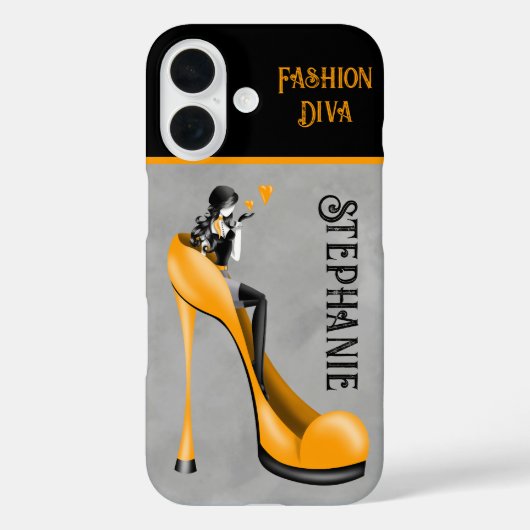 Chic Elegance: Modebewusste Dame beim Küsschen-Bla Case-Mate iPhone Hülle (Rückseite)