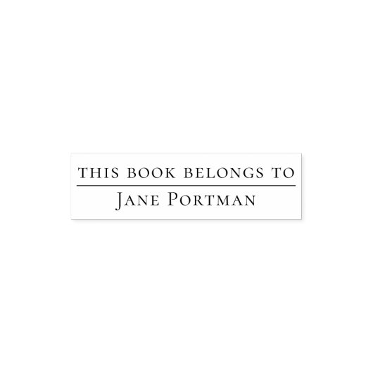 Chic Elegance | Modern | Dieses Buch gehört Permastempel (Design)