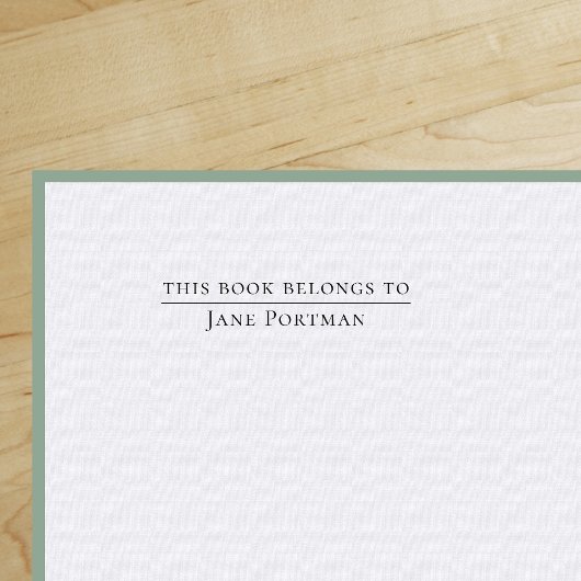 Chic Elegance | Modern | Dieses Buch gehört Permastempel