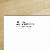 Chic Elegance Moderne Minimalistische Rücksendeadr Permastempel