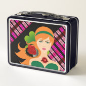 Chic Elegance Niedlich Metall Brotdose (Rückseite)