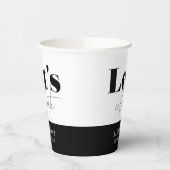 Chic Elegant Birthday Lasse feierlich Geburtstag Pappbecher (Links)