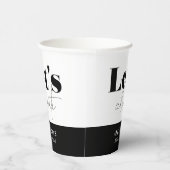 Chic Elegant Birthday Lasse feierlich Geburtstag Pappbecher (Rechts)