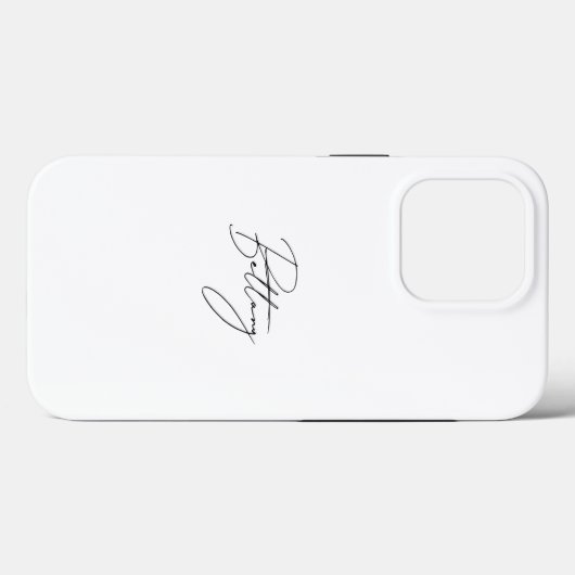 Chic Elegant Black Script Calligrafy Name Case-Mate iPhone Hülle (Rückseite (Horizontal))