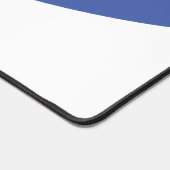 Chic Elegant Blue Flows White Wave Bottom Edge Schreibtischunterlage (Ecke)