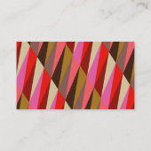 Chic Elegant Bright Gold Rosa und Braun Visitenkarte (Rückseite)