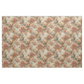 Chic, Elegant Creams & Leder Blume-Look Stoff (Fat Quarter (45,7 x 55,9 cm))