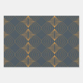 Chic, elegant, einfach geometrisch gegliedert geschenkpapier set (Vorderseite 3)