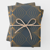 Chic, elegant, einfach geometrisch gegliedert geschenkpapier set (Beispiel)