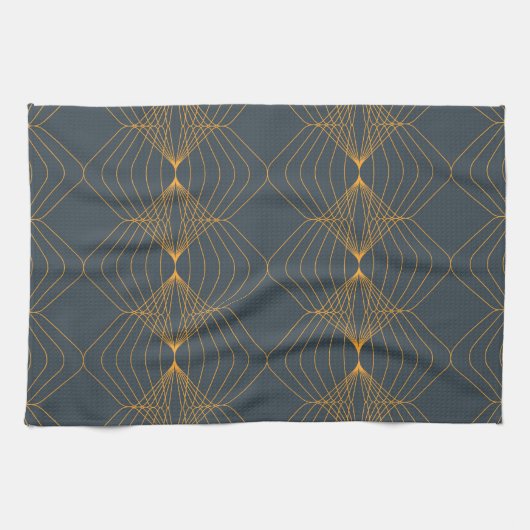 Chic, elegant, einfach geometrisch gegliedert geschirrtuch (Horizontal)