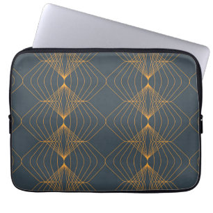 Chic, elegant, einfach geometrisch gegliedert laptopschutzhülle