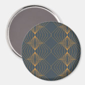 Chic, elegant, einfach geometrisch gegliedert magnet (Vorderseite/Rückseite)