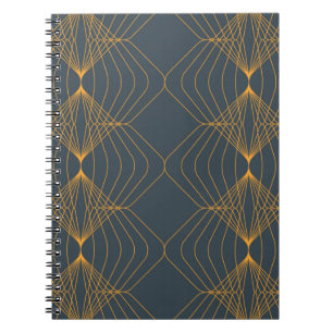 Chic, elegant, einfach geometrisch gegliedert notizblock