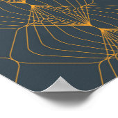 Chic, elegant, einfach geometrisch gegliedert poster (Ecke)