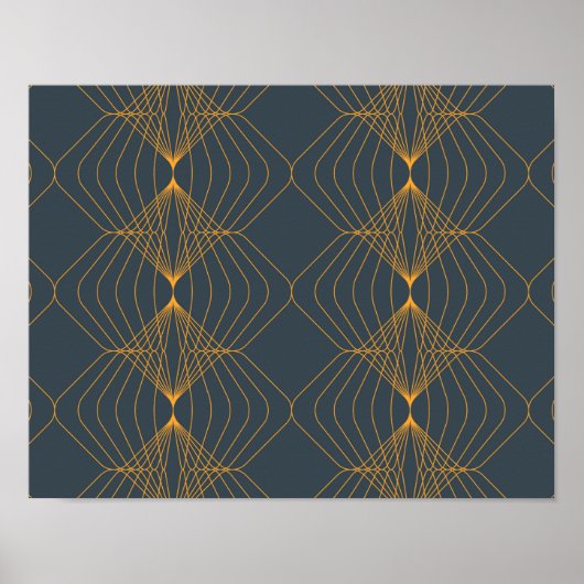 Chic, elegant, einfach geometrisch gegliedert poster (Vorne)
