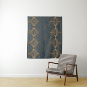 Chic, elegant, einfach geometrisch gegliedert wandteppich (Beispiel)