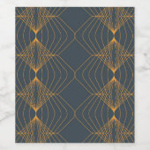 Chic, elegant, einfach geometrisch gegliedert weinetikett (Einzelnes Label)