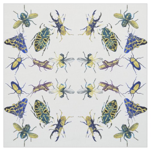 Chic Elegant Entomology Insect Lover Stoff (Muster)