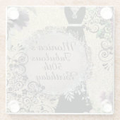 Chic Elegant Fabulous 50. Geburtstag Glasuntersetzer (Rückseite)