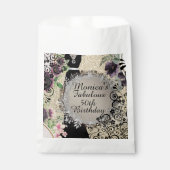 Chic Elegant Fabulous 50. Geburtstag individuell a Geschenktütchen (Vorderseite)