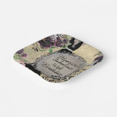 Chic Elegant Fabulous 50. Geburtstag individuell a Pappteller (Gewinkelt)