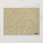 Chic Elegant Fabulous 50. Geburtstag Postkarte (Rückseite)