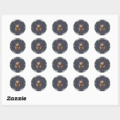 Chic Elegant Fancy Bear Theme sticker (Blatt)