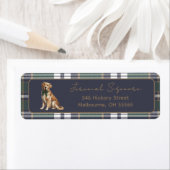 Chic Elegant Fancy Dog theme return address label (Insitu)
