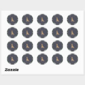 Chic elegant Fancy Dog Theme sticker (Blatt)
