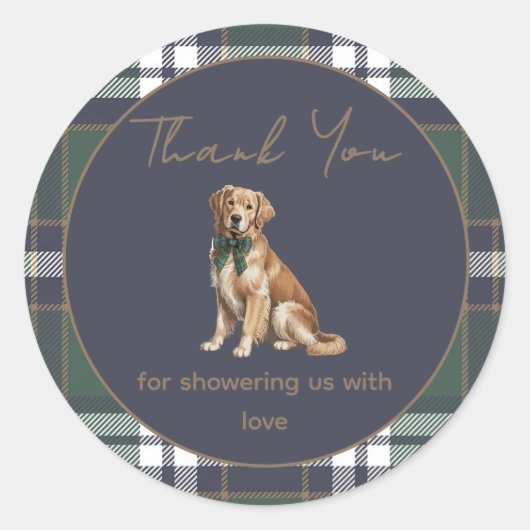 Chic elegant Fancy Dog Theme sticker (Vorderseite)