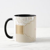 Chic Elegant Floral Damask Rose Tasse (Links)