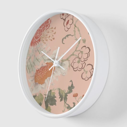 Chic Elegant Floral Uhr (Winkel)