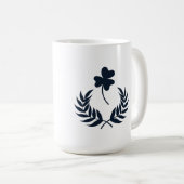 Chic Elegant Floral White Kaffeetasse (VorderseiteRechts)