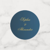 Chic Elegant Gold Christmas Tree Monogram Wedding Konfetti (Klein Vorderseite)